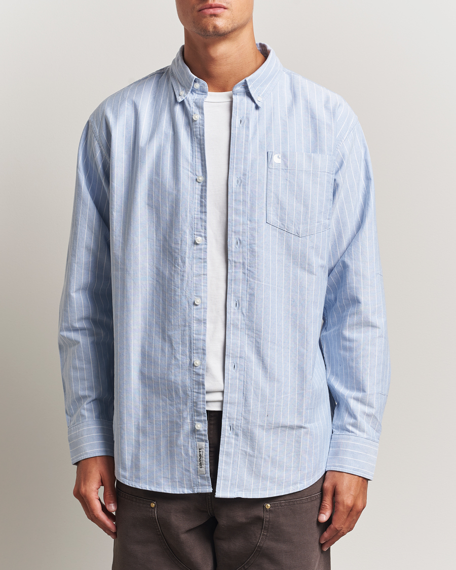 Herre | Skjorter | Carhartt WIP | Cassel Striped Oxford Blue
