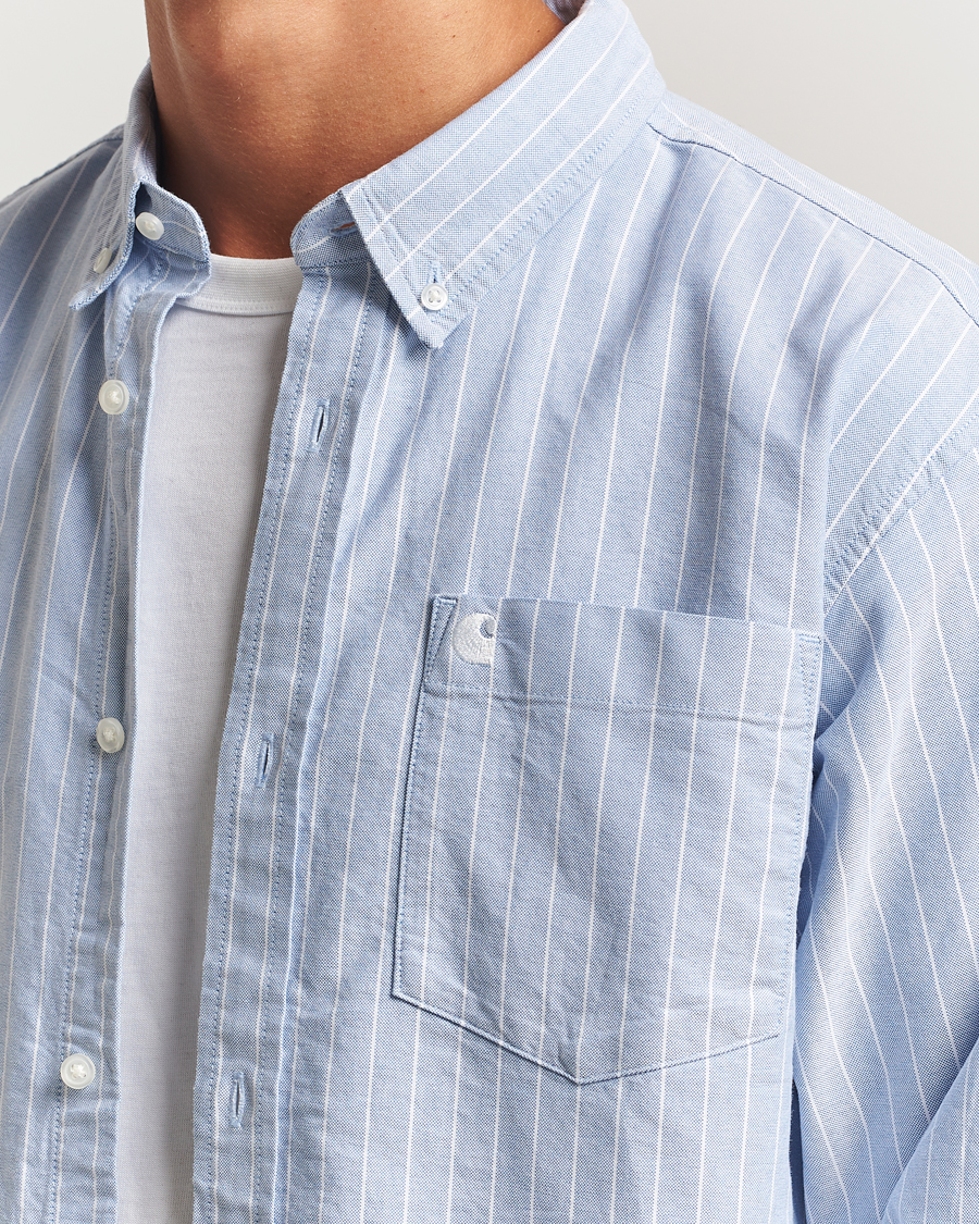 Herre | Skjorter | Carhartt WIP | Cassel Striped Oxford Blue