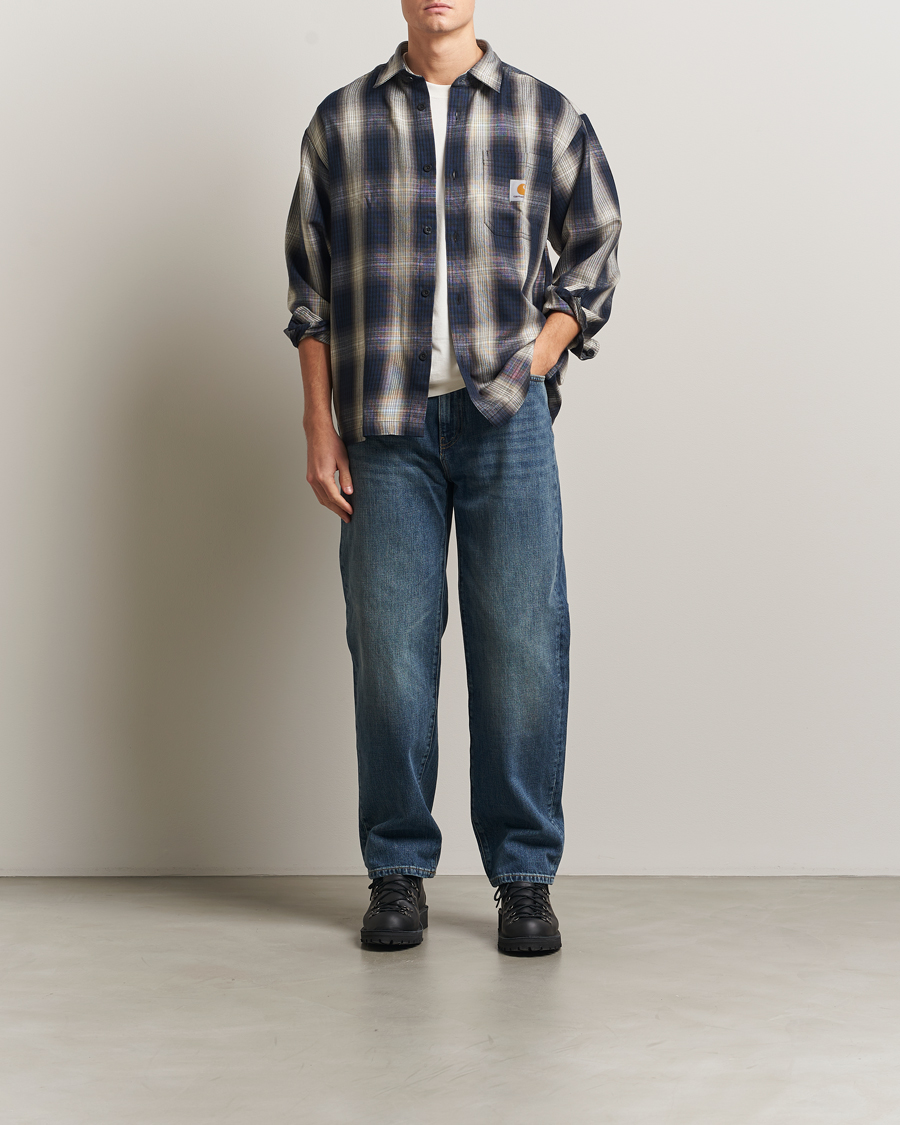 Herre | Bukser | Carhartt WIP | Aaron Pant Camano Denim Dark Used