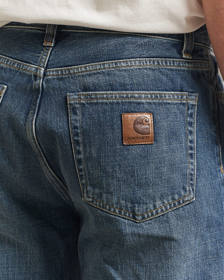 Herre | Bukser | Carhartt WIP | Aaron Pant Camano Denim Dark Used