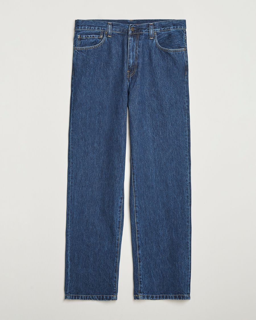 Herre | Jeans | Carhartt WIP | Aaron Pant Smith Denim Stone Wash