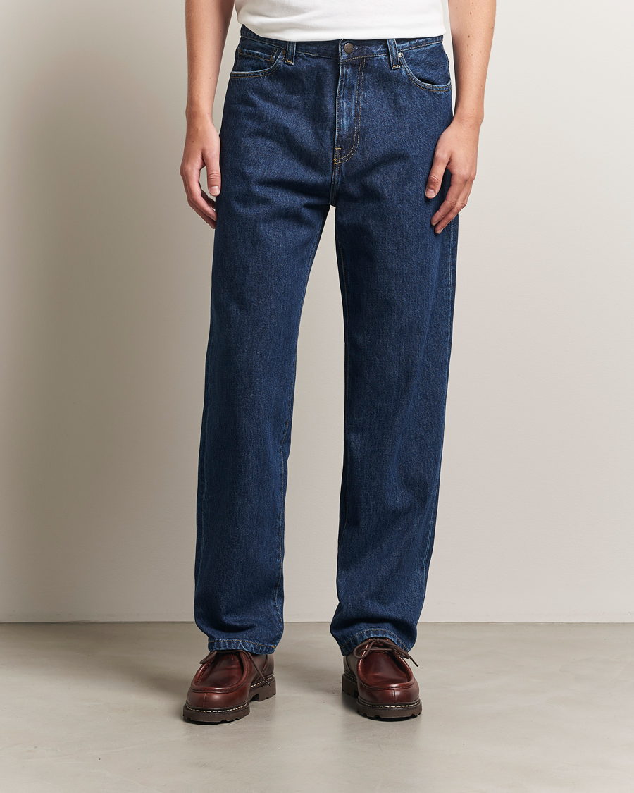 Herre | Jeans | Carhartt WIP | Aaron Pant Smith Denim Stone Wash