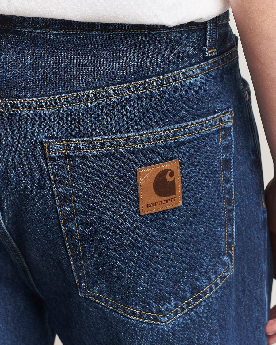 Herre | Jeans | Carhartt WIP | Aaron Pant Smith Denim Stone Wash