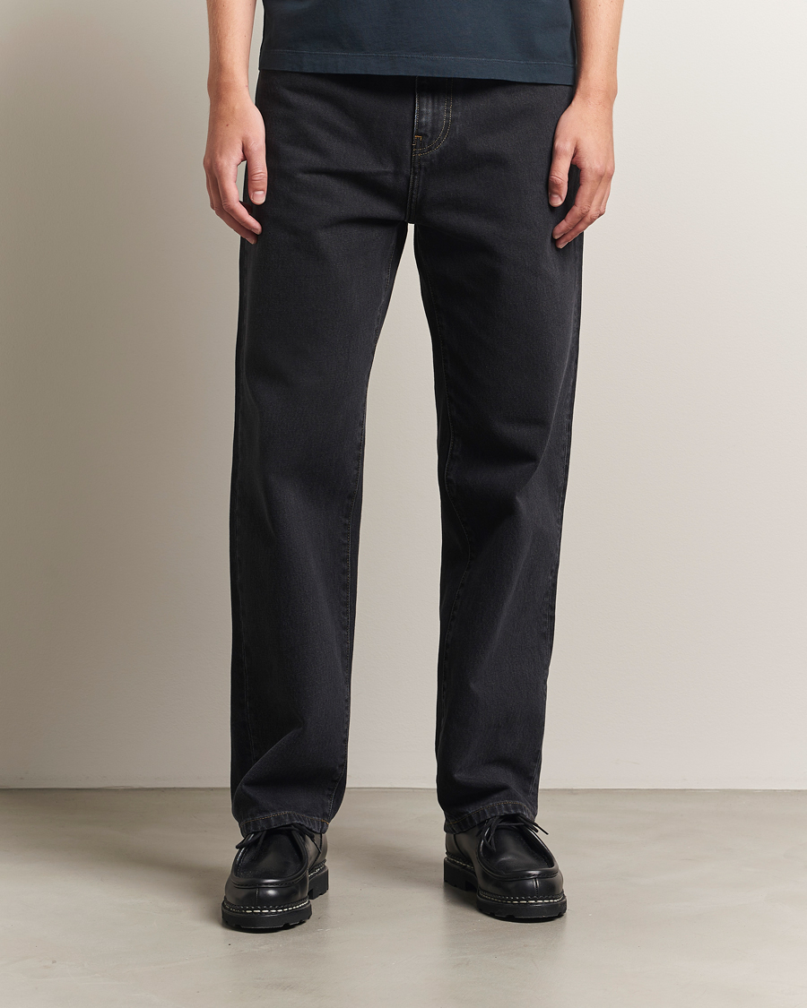 Herre | Jeans | Carhartt WIP | Aaron Pant Smith Denim Black Stone Wash