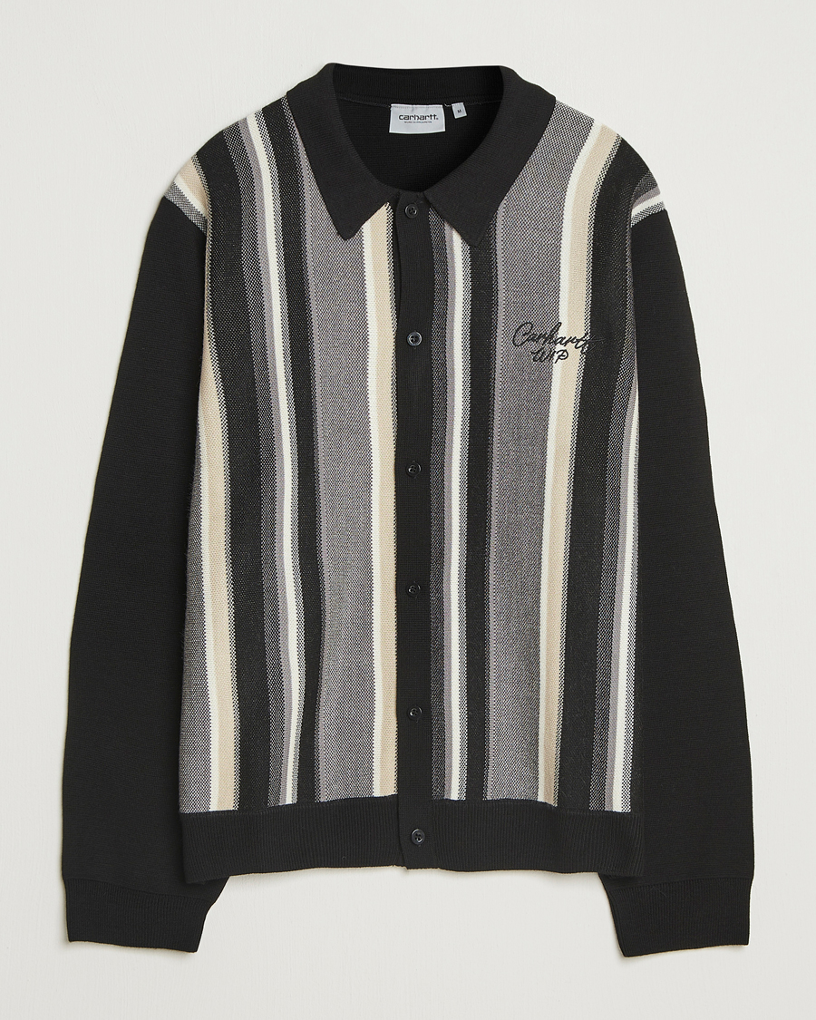 Herre | Gensere | Carhartt WIP | Bainter Striped Cardigan Black