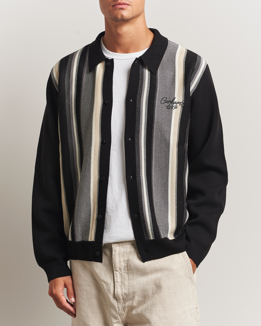 Herre | Gensere | Carhartt WIP | Bainter Striped Cardigan Black