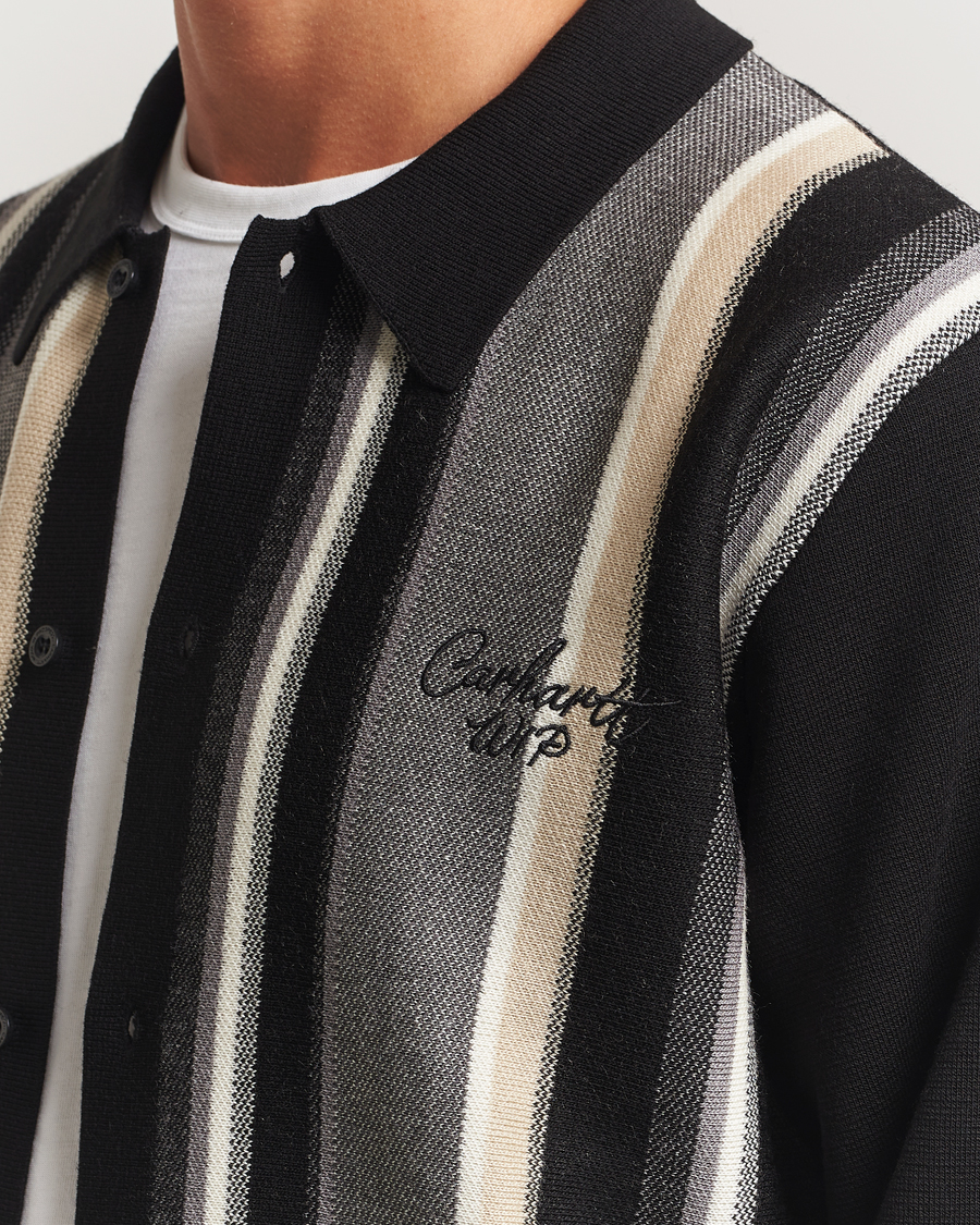 Herre | Gensere | Carhartt WIP | Bainter Striped Cardigan Black