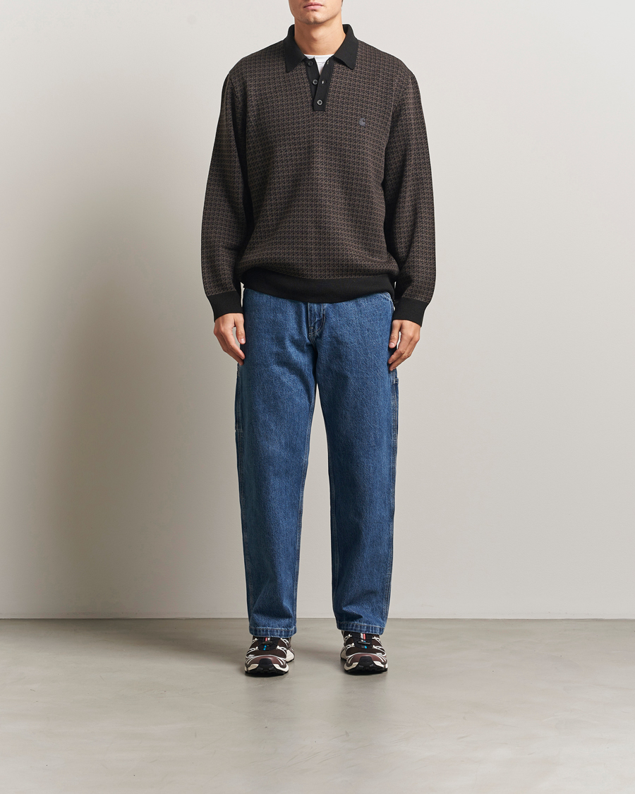 Herre | Gensere | Carhartt WIP | Lowis Houndstooth Polo Vitola Heater