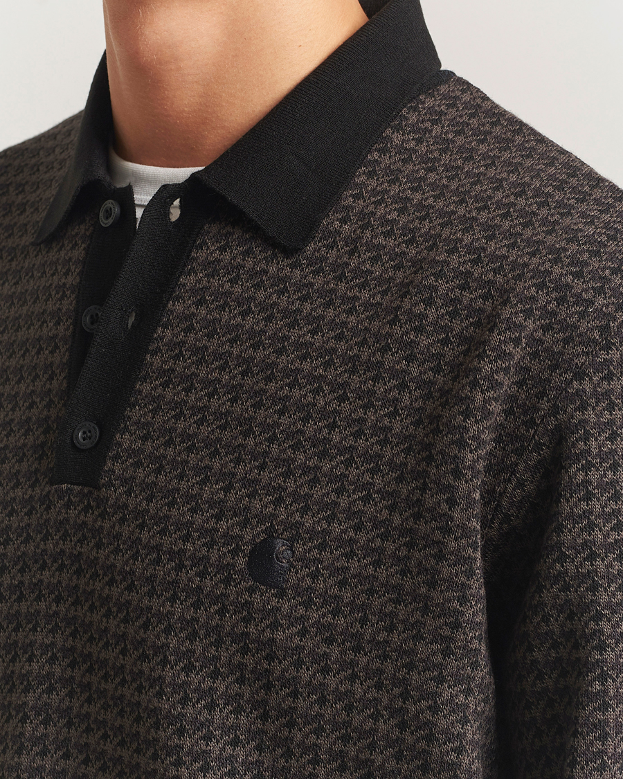 Herre | Gensere | Carhartt WIP | Lowis Houndstooth Polo Vitola Heater