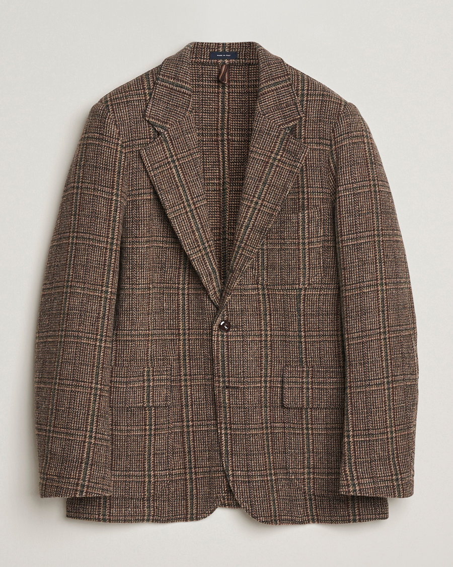 Herre | Dressjakker | Drake's | MKVII Harris Tweed Blazer Brown