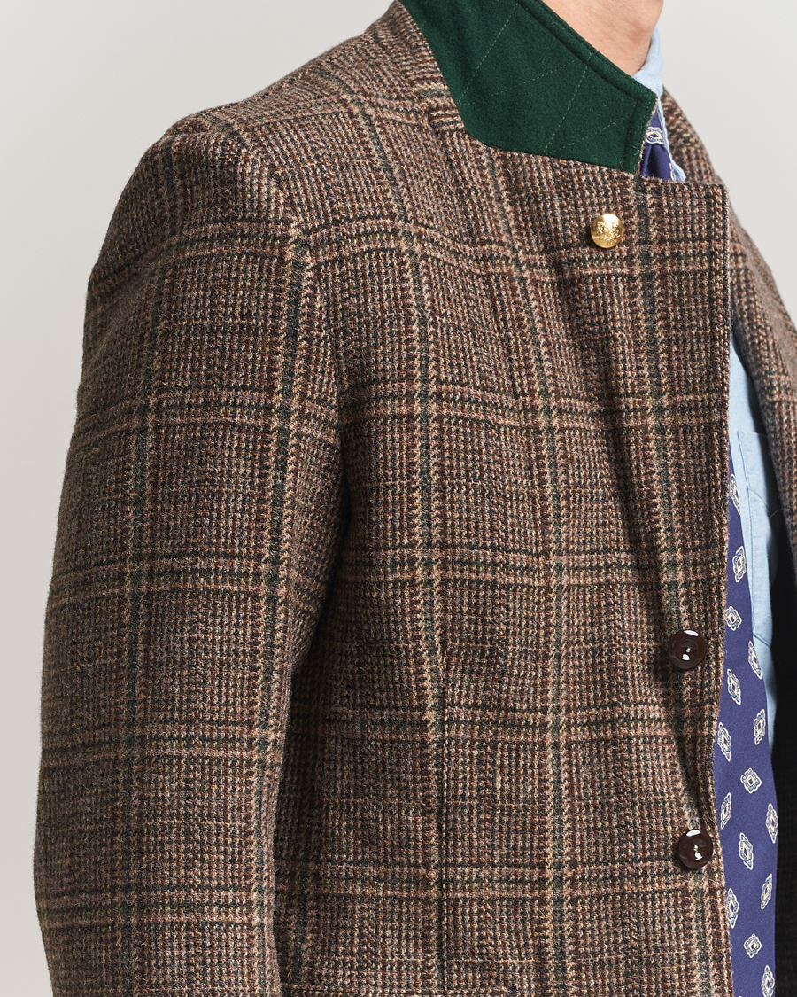Herre | Dressjakker | Drake's | MKVII Harris Tweed Blazer Brown