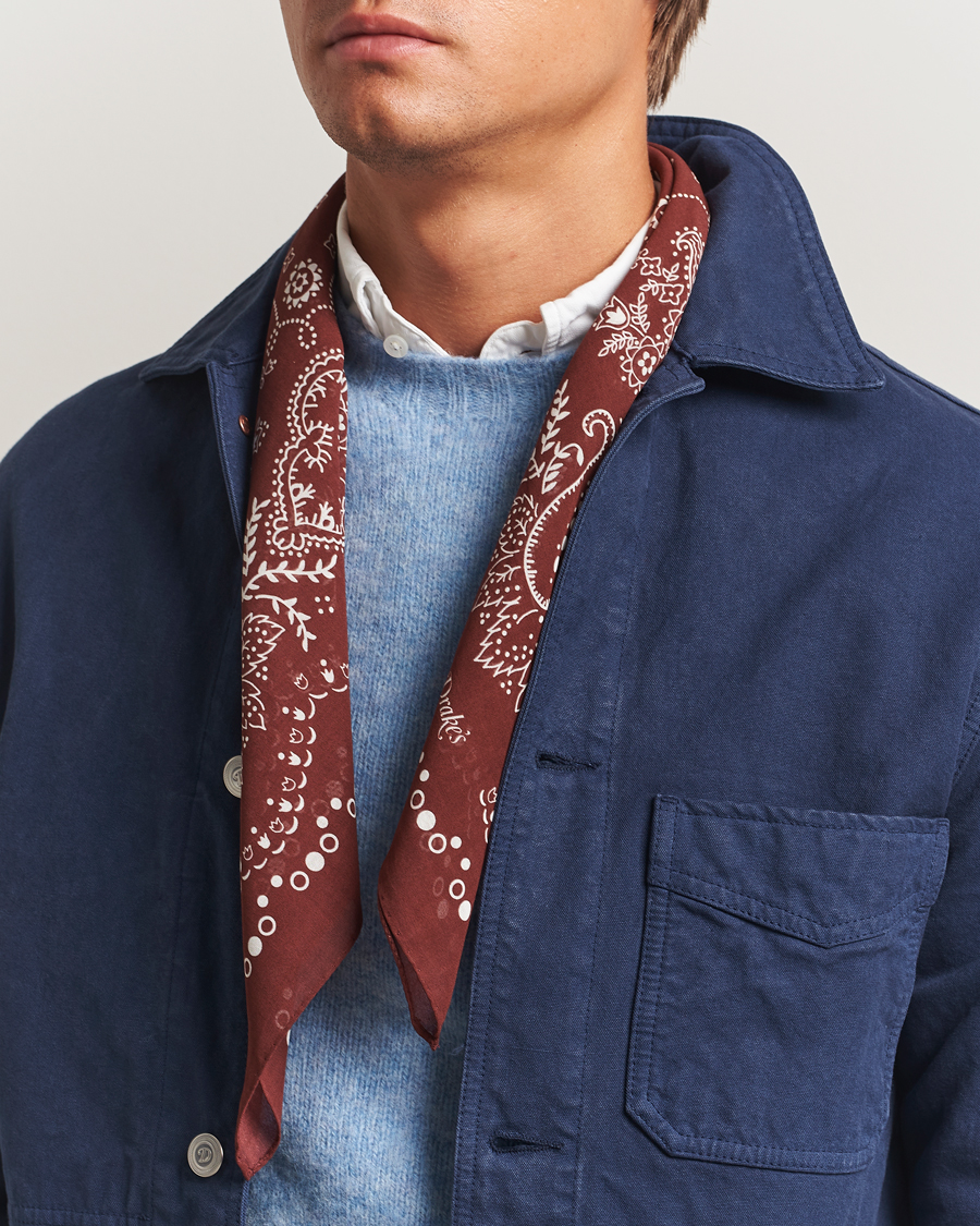 Herre | Drake's Paisley Bandana Red | Drake's | Paisley Bandana Red