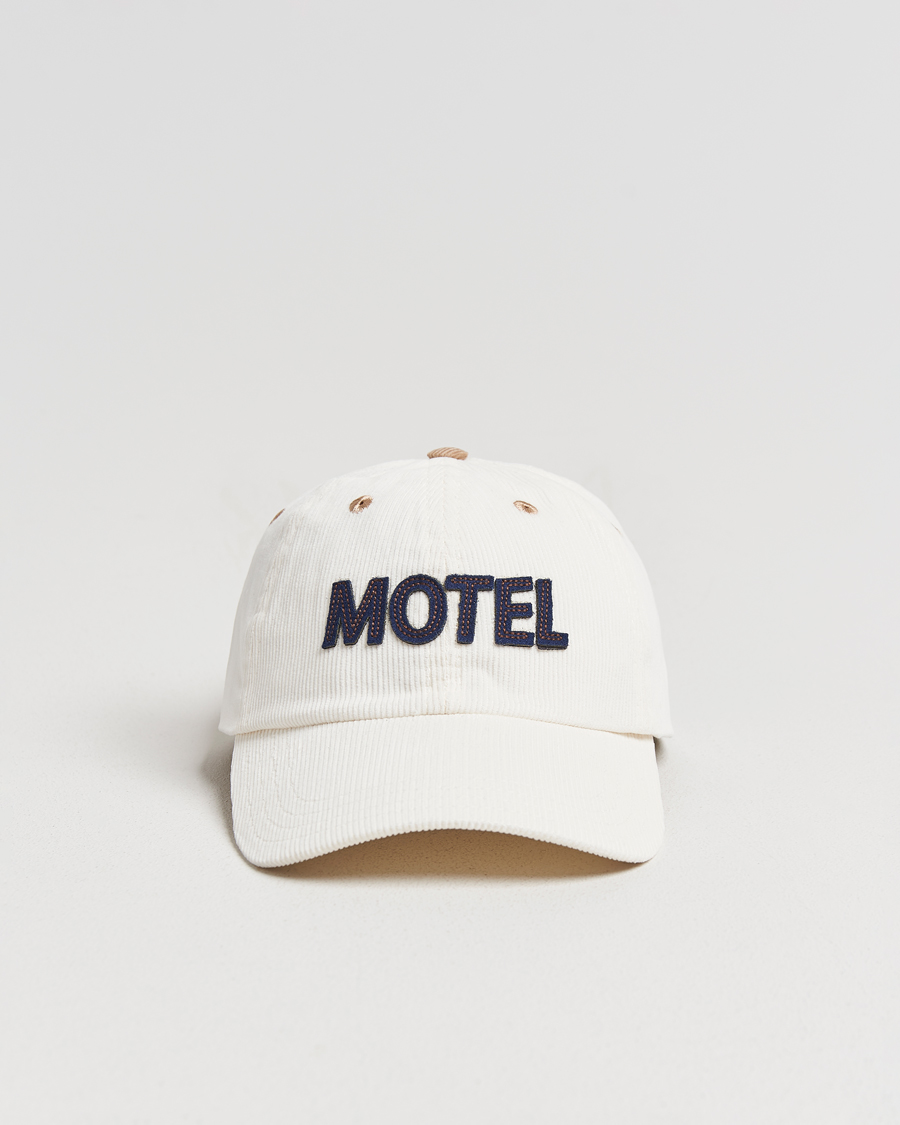Herre | Hatter og capser | Drake's | Motel Felt Baseball Cap Ecru