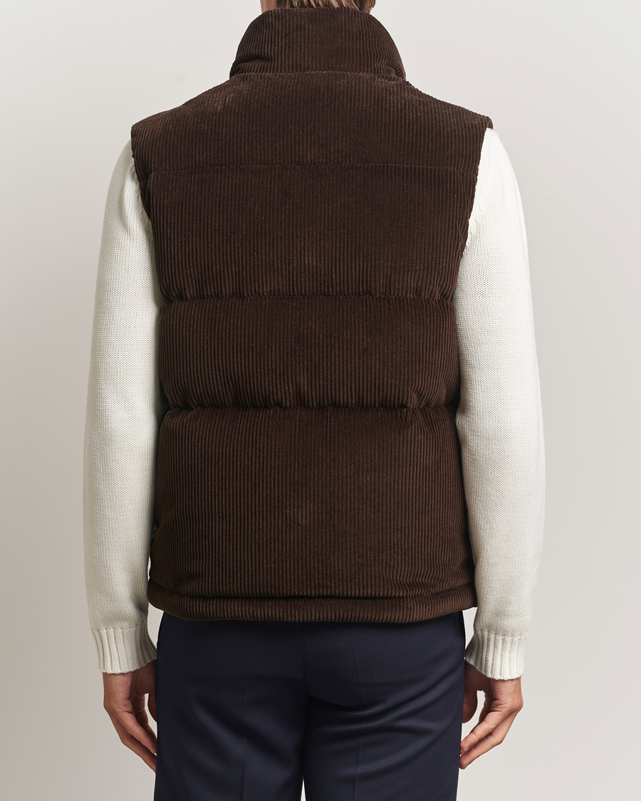 Herre | Vester | Moncler | Agen Corduroy Vest Brown