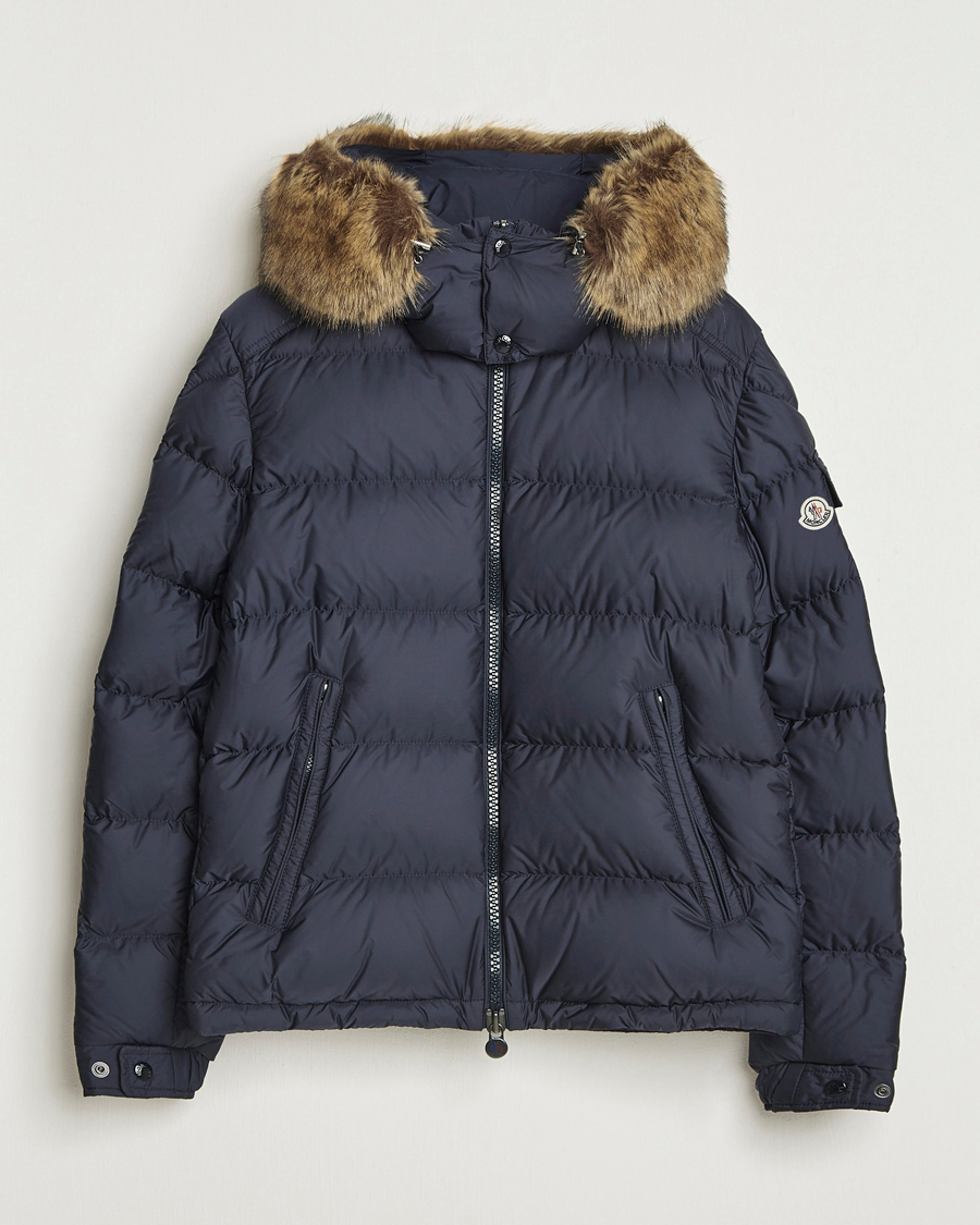 Herre | Jakker | Moncler | Maya Faux Fur Jacket Navy