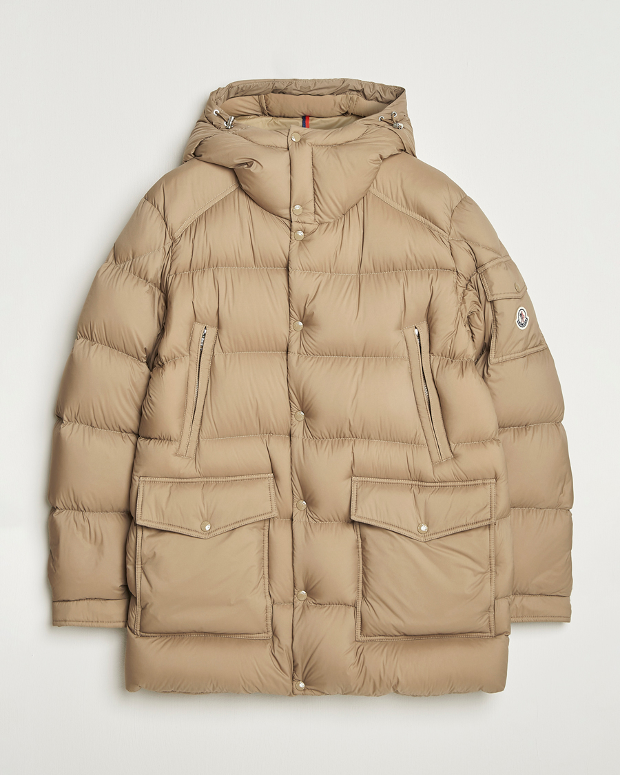Herre | Jakker | Moncler | Bretagne Down Parka Beige