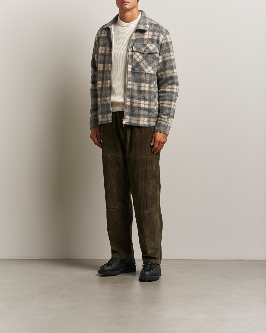 Herre | Bukser | Moncler | Corduroy Drawstring Trousers Military