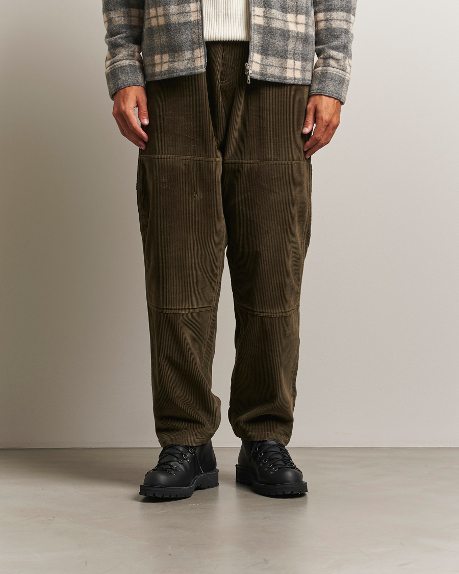 Herre | Bukser | Moncler | Corduroy Drawstring Trousers Military