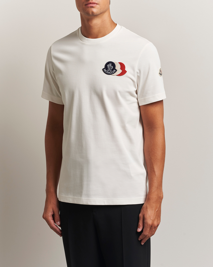 Herre | T-Shirts | Moncler | Patch Logo T-Shirt White