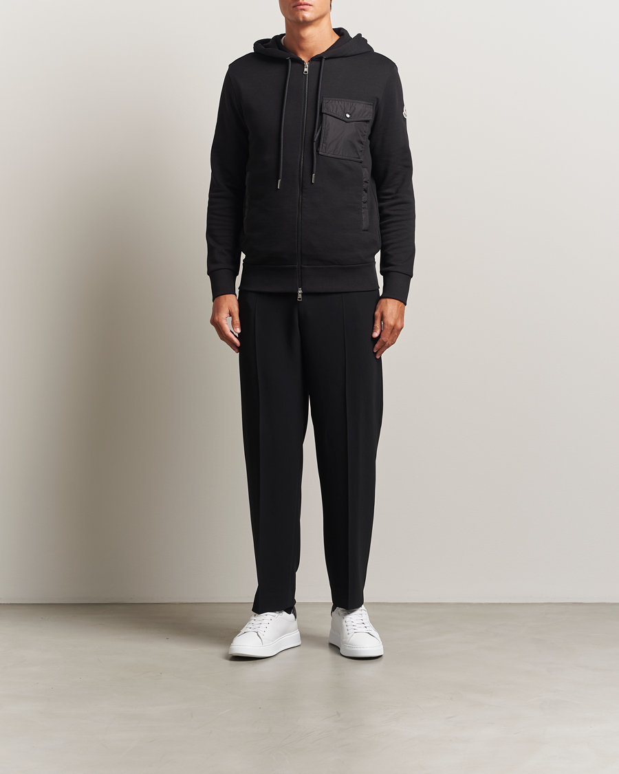 Herre | Gensere | Moncler | Full Zip Hoodie Black