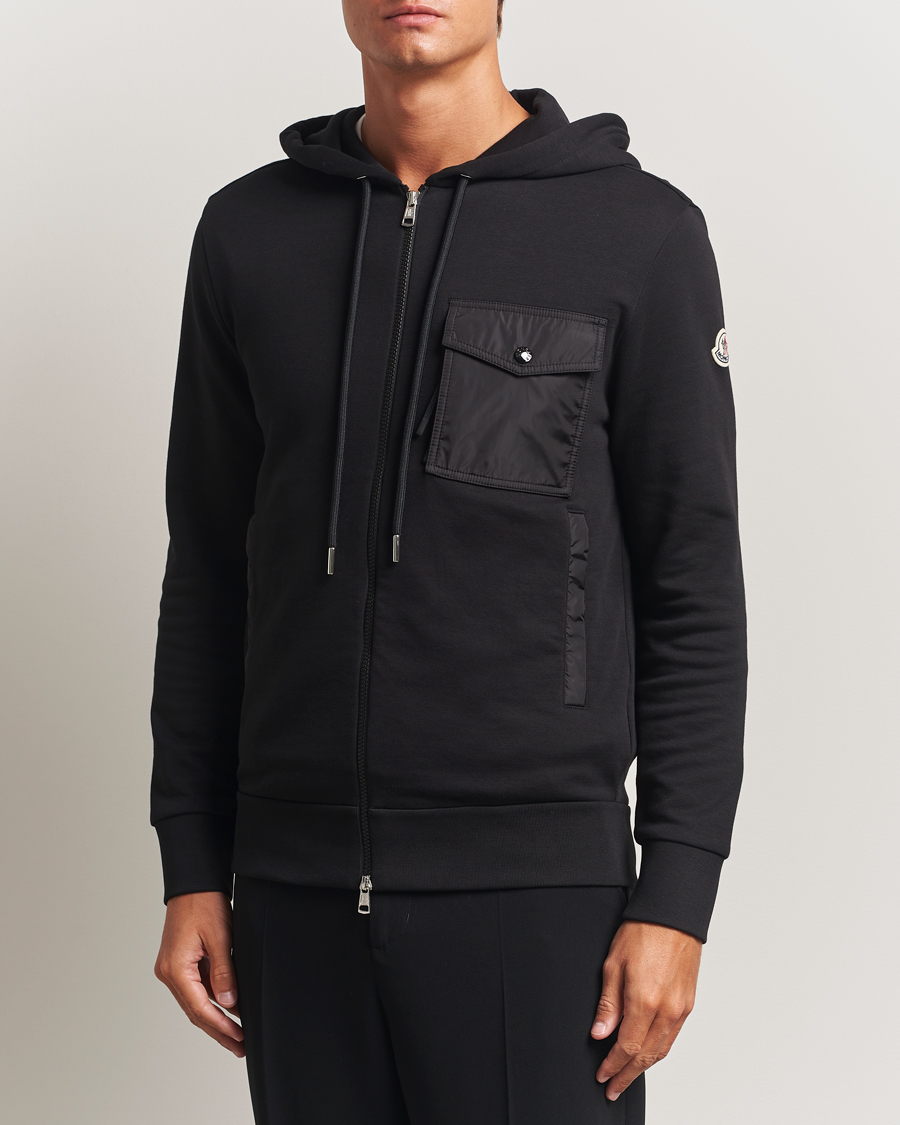 Herre | Gensere | Moncler | Full Zip Hoodie Black
