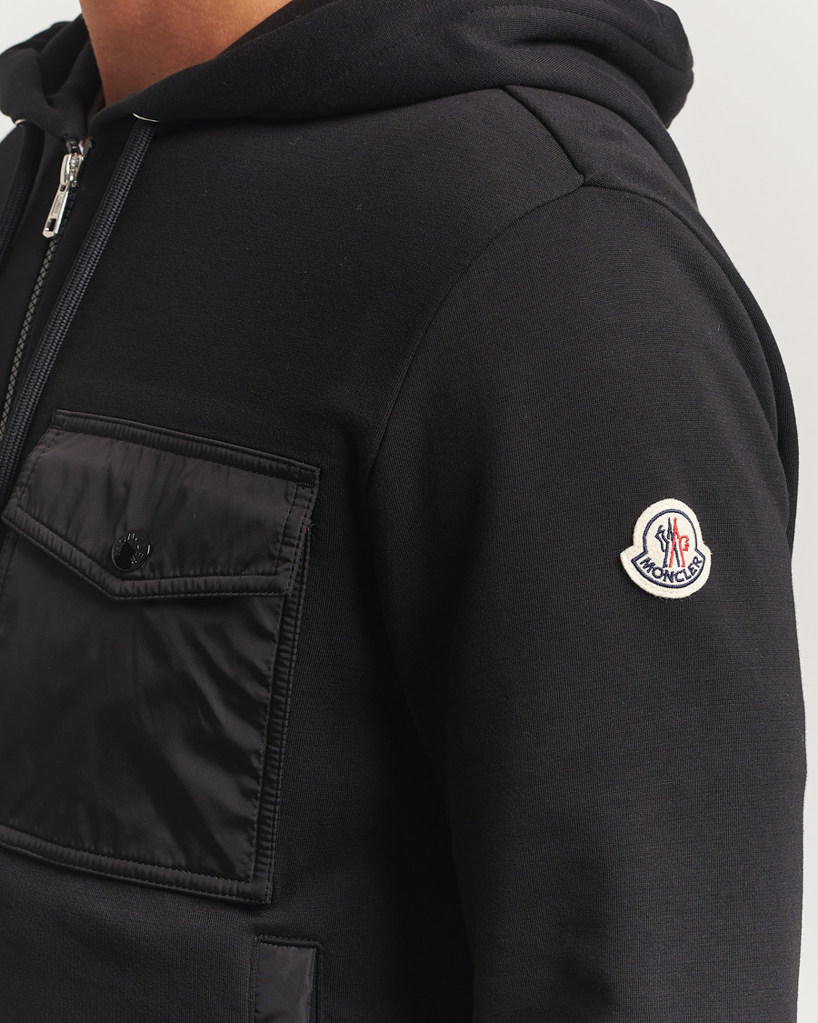 Herre | Gensere | Moncler | Full Zip Hoodie Black