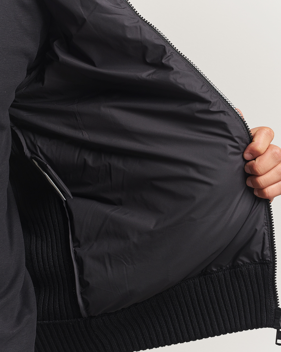 Herre | Gensere | Moncler | Padded Zip Cardigan Black