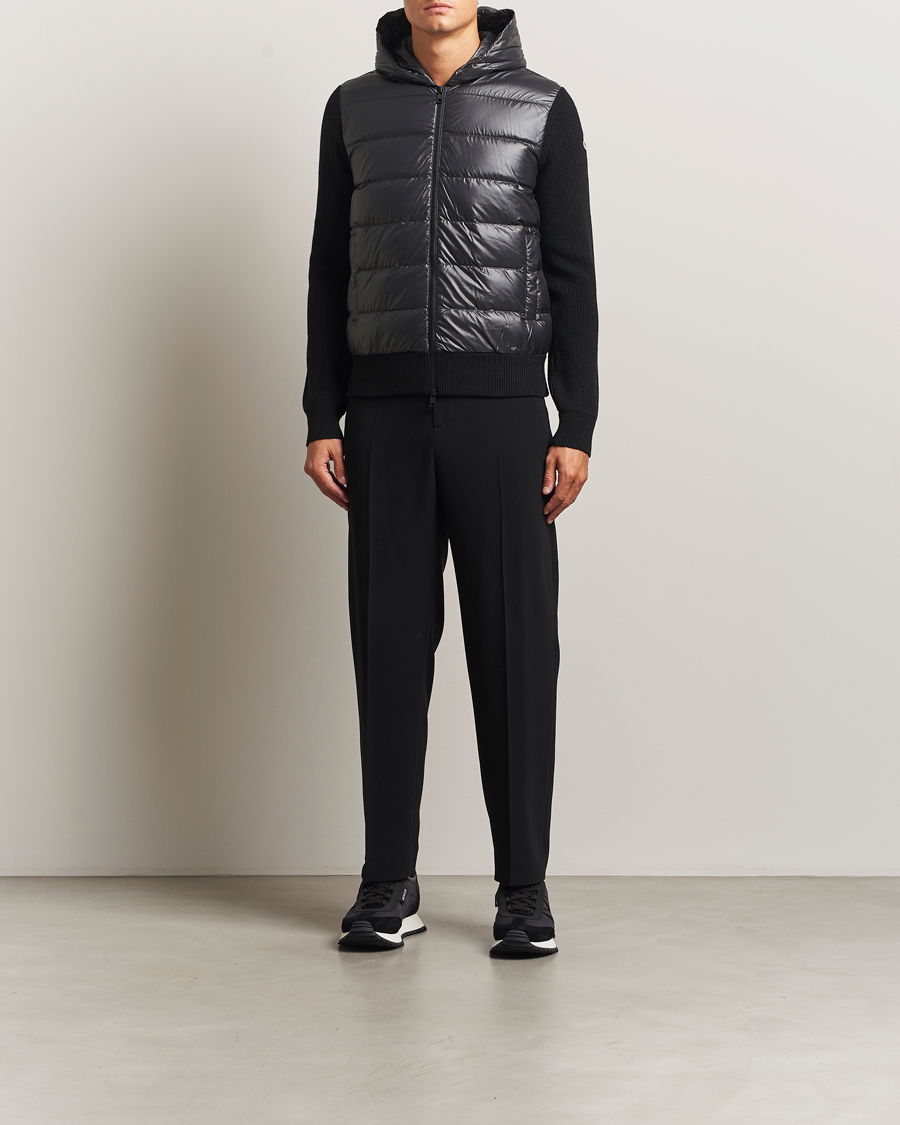 Herre | Gensere | Moncler | Padded Hooded Cardigan Black