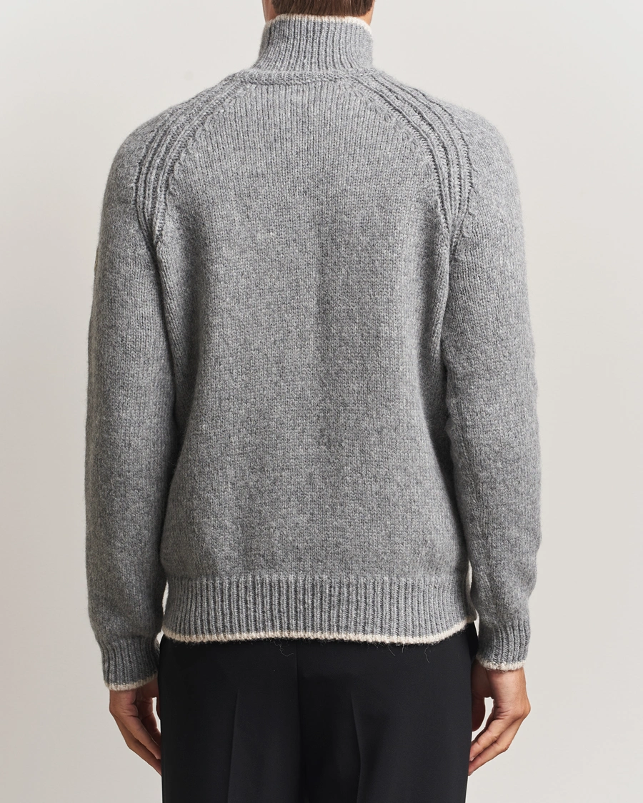 Herre | Gensere | Moncler | Wool Turtleneck Grey Melange