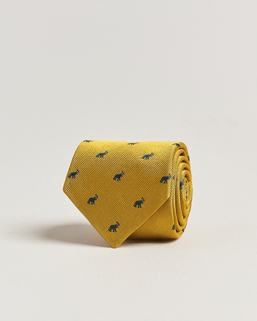 Herre | Slips | Morris | Club Tie Yellow