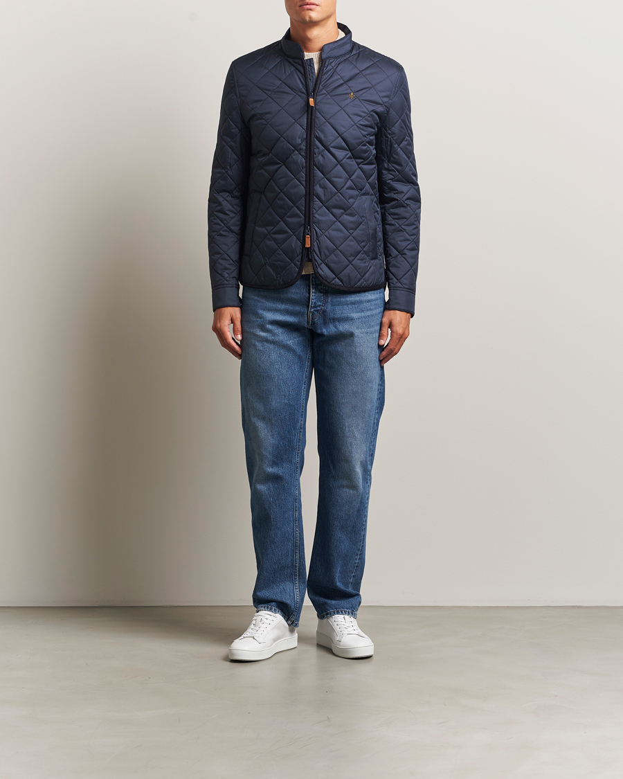 Herre | Jakker | Morris | Teddy Quilted Jacket Old Blue