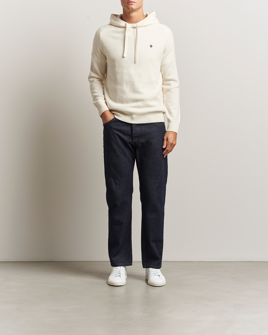 Herre | Gensere | Morris | Hertford Lambswool Hoodie Off White