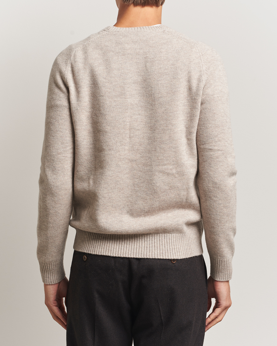 Herre | Gensere | Morris | Hertford Lambswool Merino Crew Neck Khaki