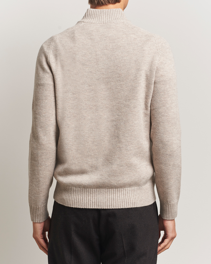 Herre | Gensere | Morris | Hertford Lambswool Merino Half Zip Khaki