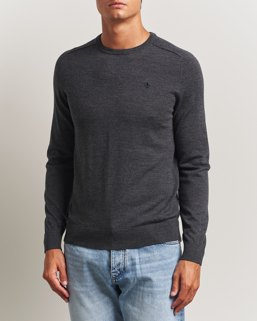 Herre | Gensere | Morris | Merino O-Neck Grey