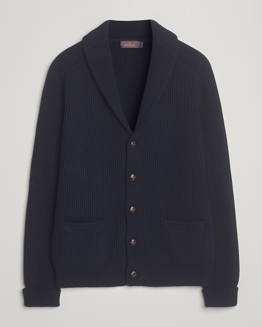 Herre | Gensere | Morris | Brayden Shawl Cardigan Navy