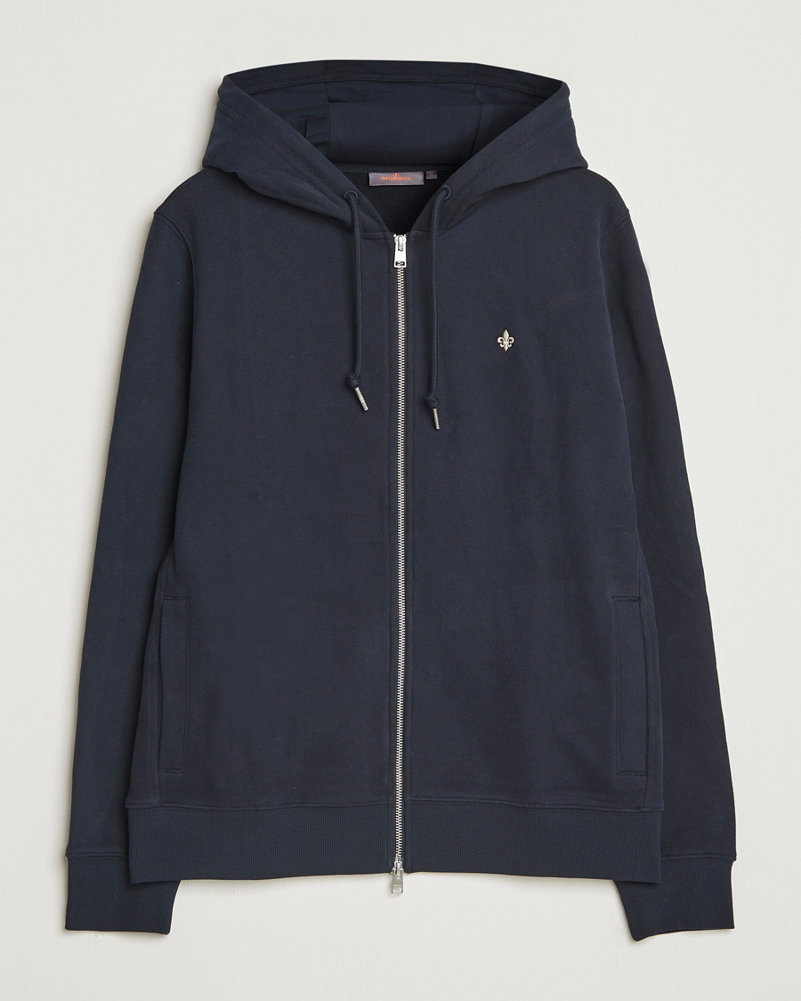 Herre | Gensere | Morris | Brandon Lily Full Zip Hoodie Old Blue