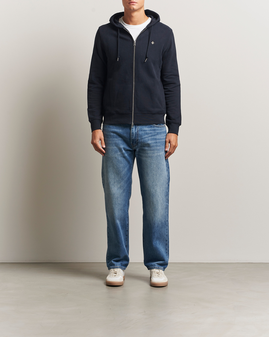 Herre | Gensere | Morris | Brandon Lily Full Zip Hoodie Old Blue