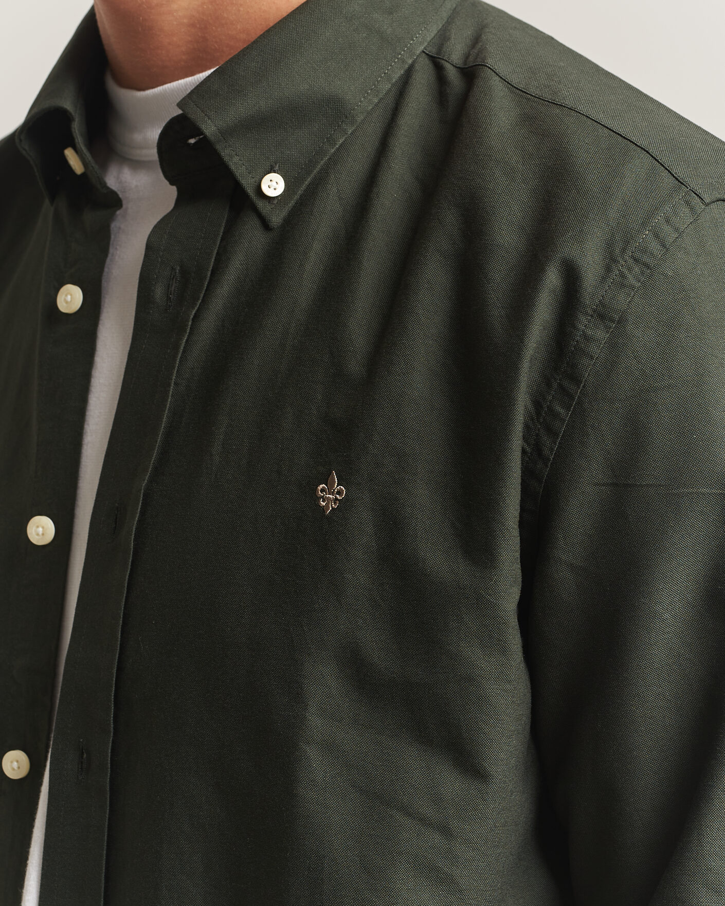 Herre | Gensere | Morris | Douglas Oxford Shirt Olive