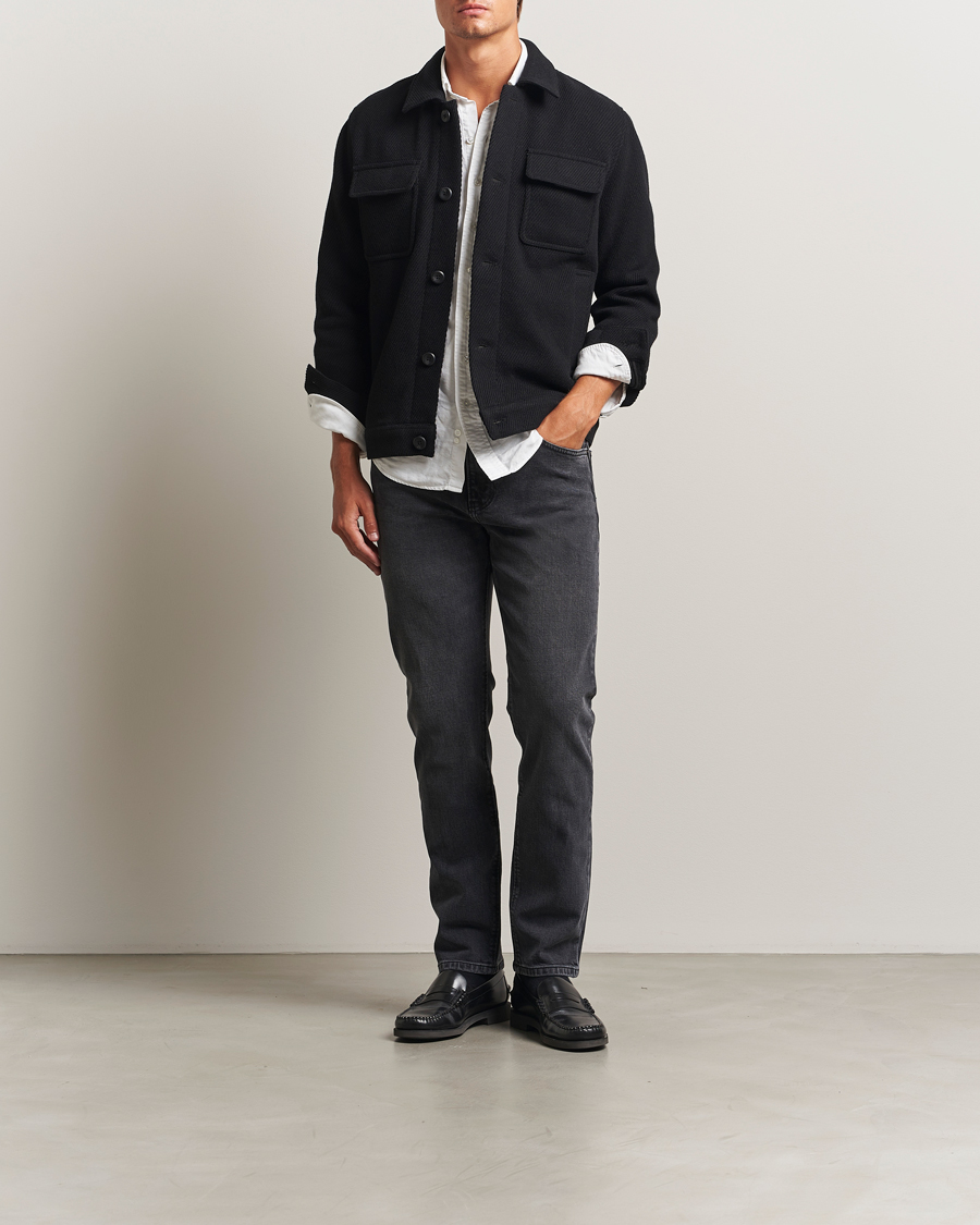 Herre | Jeans | Jeanerica | TM005 Tapered Jeans Black Overdye