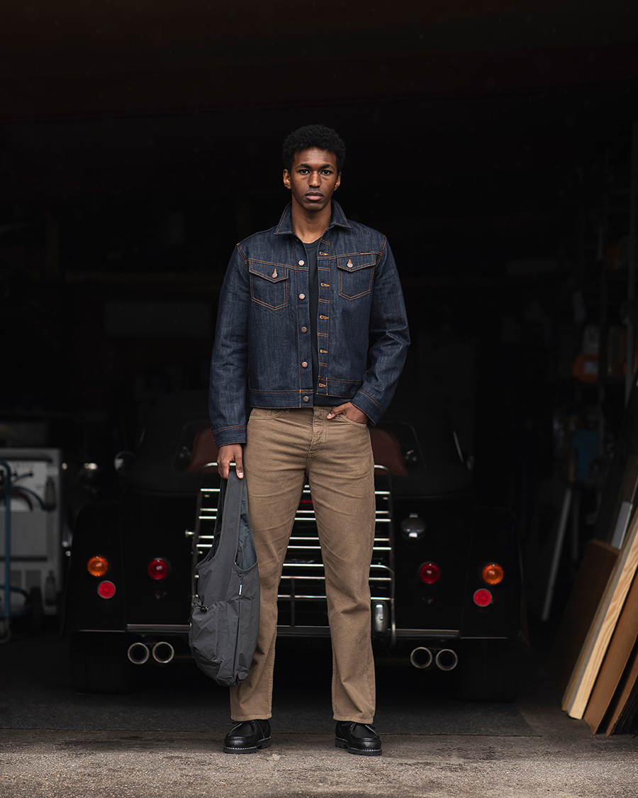 Herre | T-Shirts | Jeanerica | Delon Crew Neck T-Shirt Blue Grey