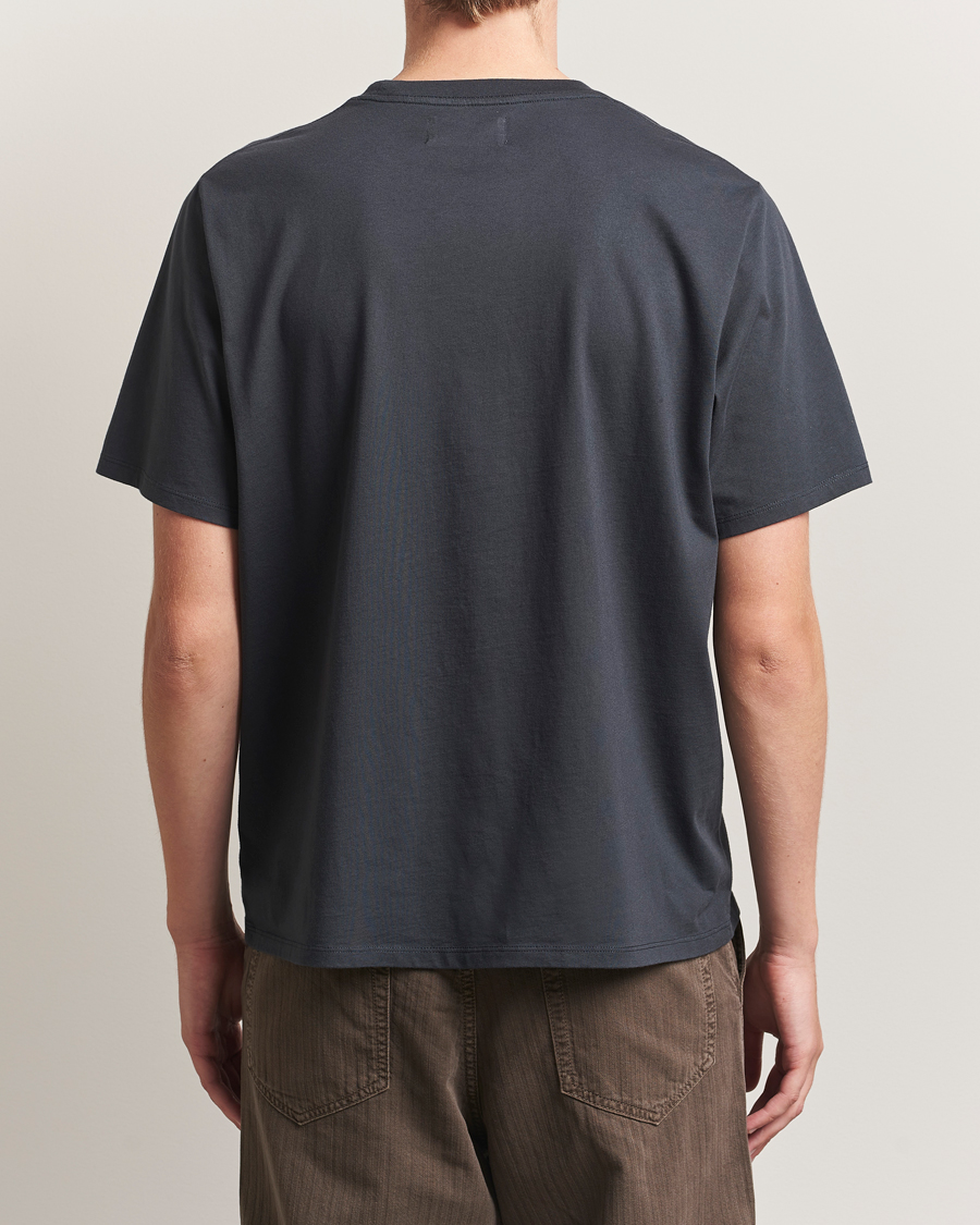 Herre | T-Shirts | Jeanerica | Delon Crew Neck T-Shirt Blue Grey