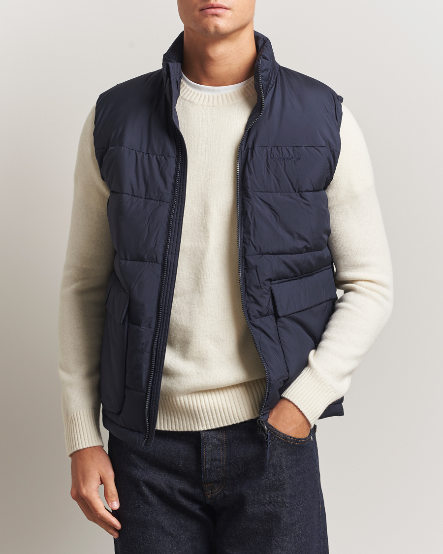 Herre | Vester | KnowledgeCotton Apparel | Puffer Vest Night Sky