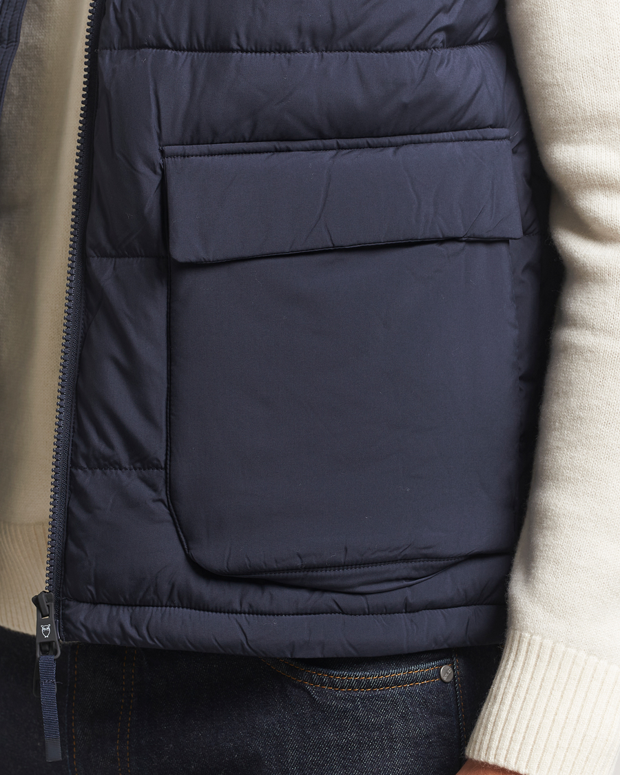 Herre | Vester | KnowledgeCotton Apparel | Puffer Vest Night Sky