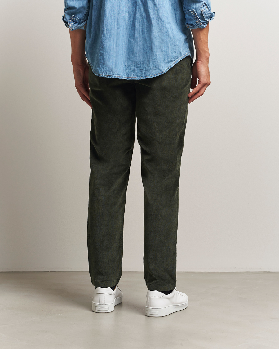 Herre | Bukser | KnowledgeCotton Apparel | Chuck Regular Cord Trousers Olive
