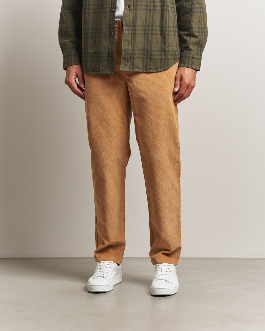 Herre | Bukser | KnowledgeCotton Apparel | Chuck Regular Cord Trousers Cinamon