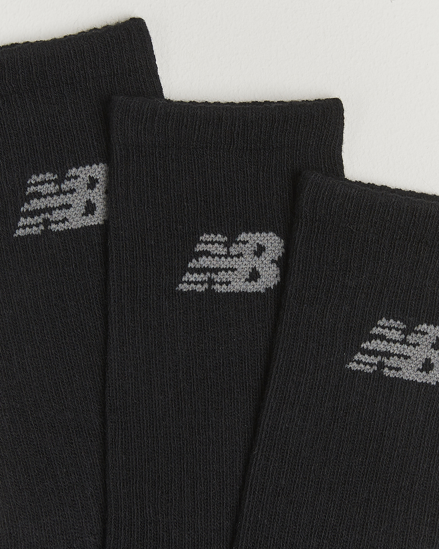 Herre | Undertøy | New Balance Running | 3-Pack Performance Cotton Socks Black
