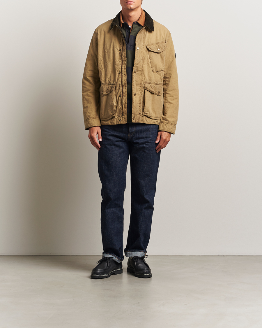 Herre | Jakker | Barbour International | Drifter Washed Wax Jacket Sand