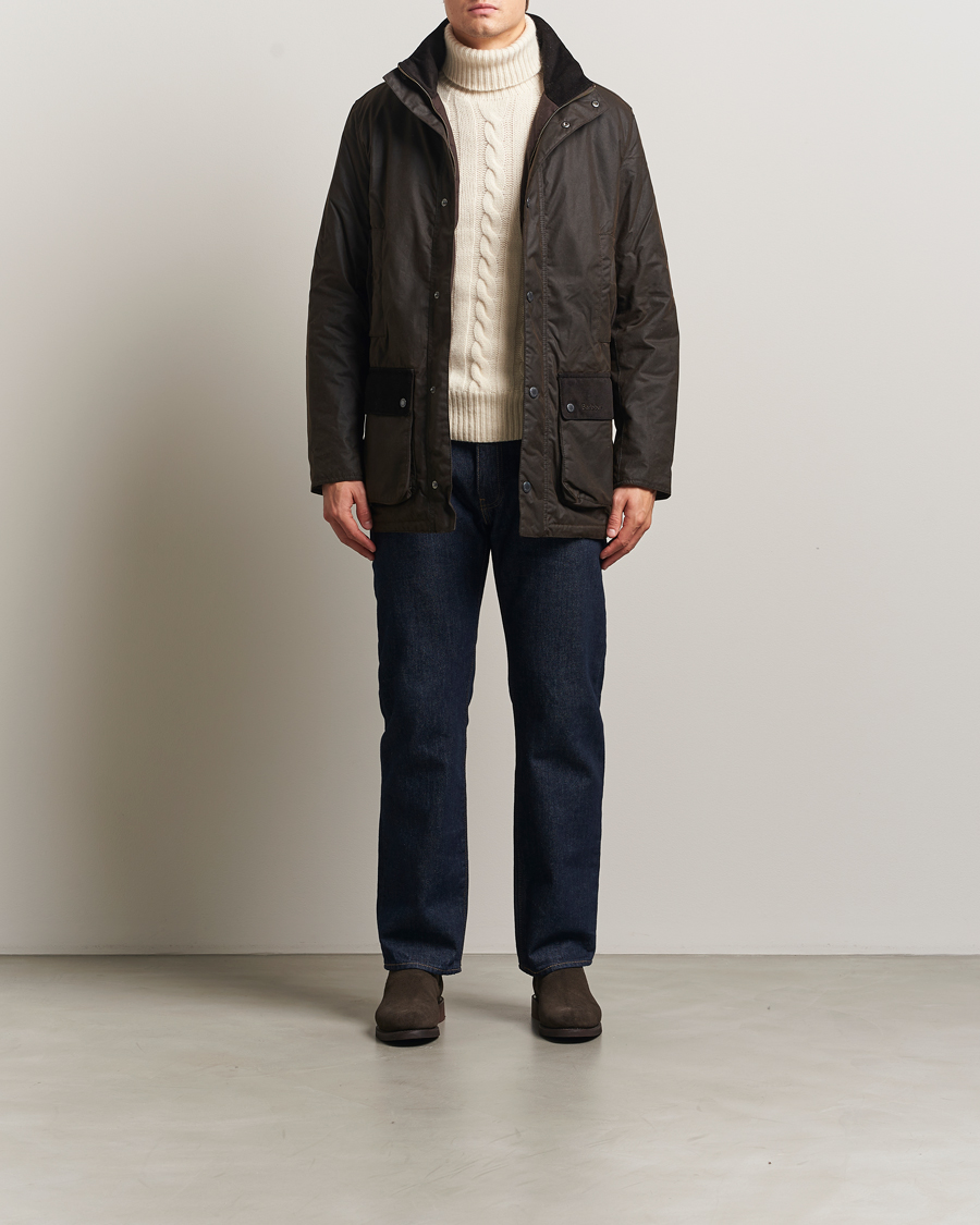 Herre | Jakker | Barbour Lifestyle | Modern Border Wax Jacket Brown