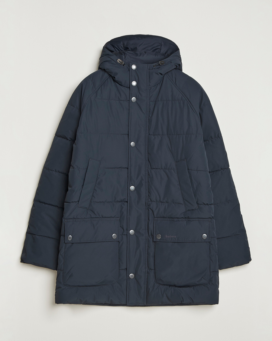 Herre | Jakker | Barbour Lifestyle | Hooded Bedale Puffer Jacket Dark Navy